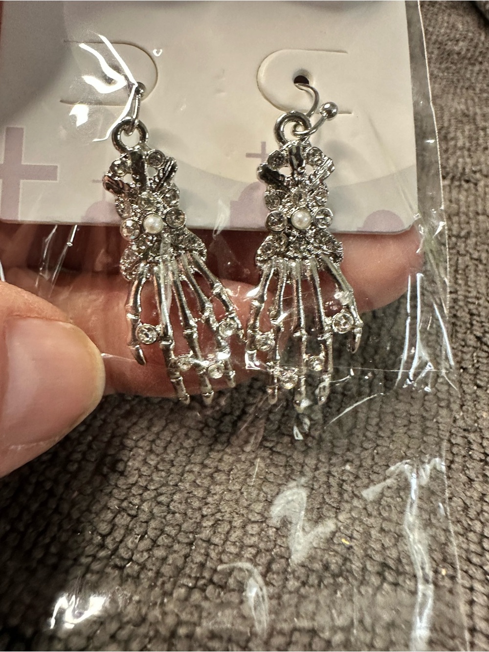 Silver-Tone Pearl & Crystal Dangle Earrings - Women's Jewelry
